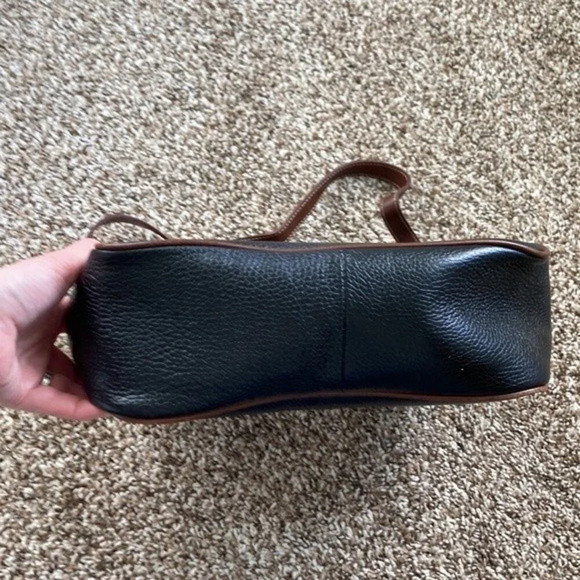 Vintage Talbots Black Brown Crossbody Bag - Picture 8 of 16